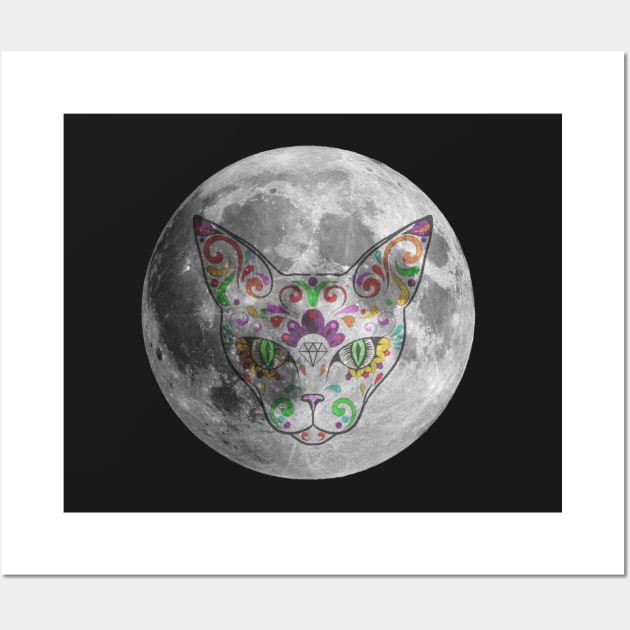 Can you believe they put a cat on the moon? Wall Art by charlescheshire